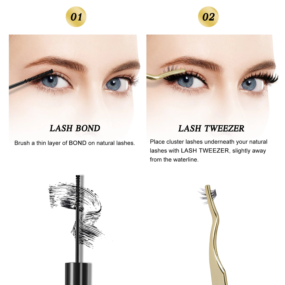 Diy Lash Bond Cluster Lash Glue for Lash Extension Super Long-Lasting Strong Hold Cluster