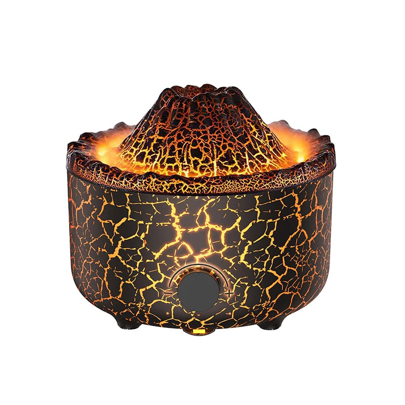 Lava Volcano Flame Humidifiers Aroma Diffuser 560ml 10W Jellyfish Mist Aromatherapy Mach