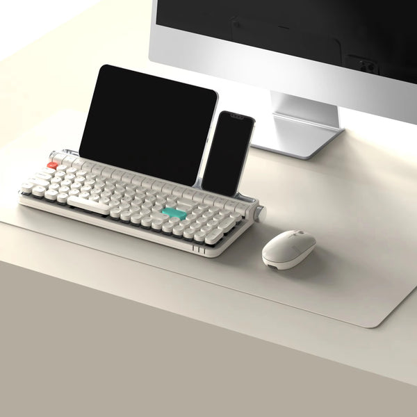 Wireless Mechanical Keyboard, Dual Mode Bluetooth and Detachable USB Cable