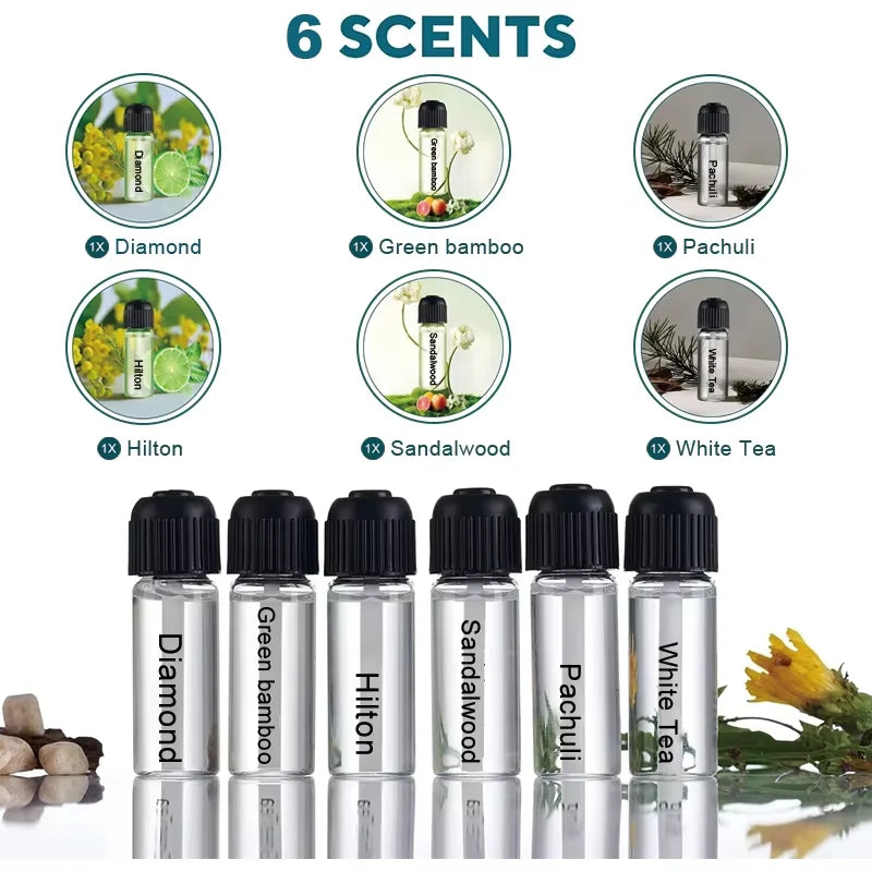 USB Rechargeable Car Automatic Air Freshener Scent Diffuser Electric Mini Car Essential