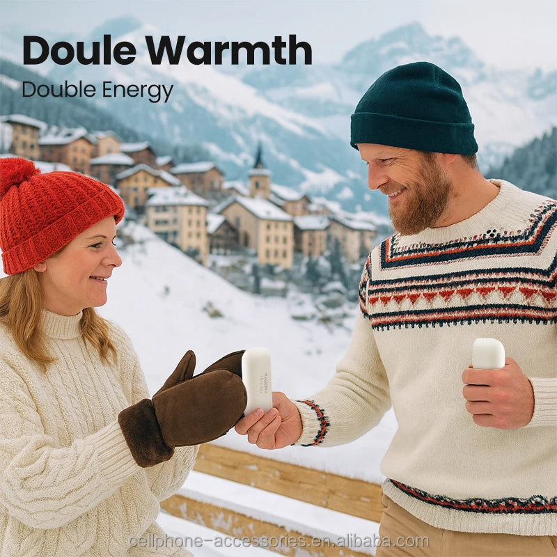 Magnetic Hand Warmer 2-in-1 Power Bank 3 Heat Settings Simple Design Portable
