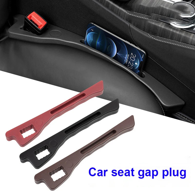 Car Seat Gap Filler With Organizer for Cellphone Side Console Gap Blocker Plug Universal