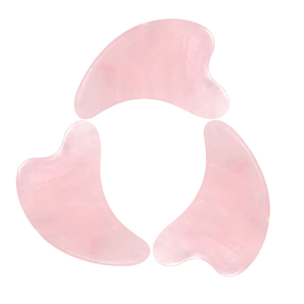 Jade Roller and Gua Sha Kit for Facial Massage, Pink or Green Stone