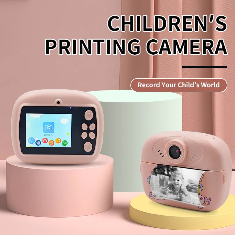 Children Gift Instant Camera Portable Mini Photo Printer Cute Camera Printer For Kids