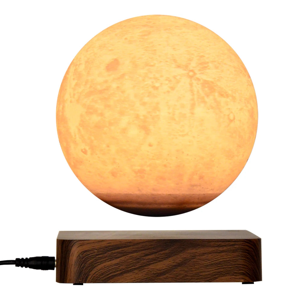 3 Colors Floating Moon Lamp 3D LED Magnetic Floating Lamp Levitating Moon Light