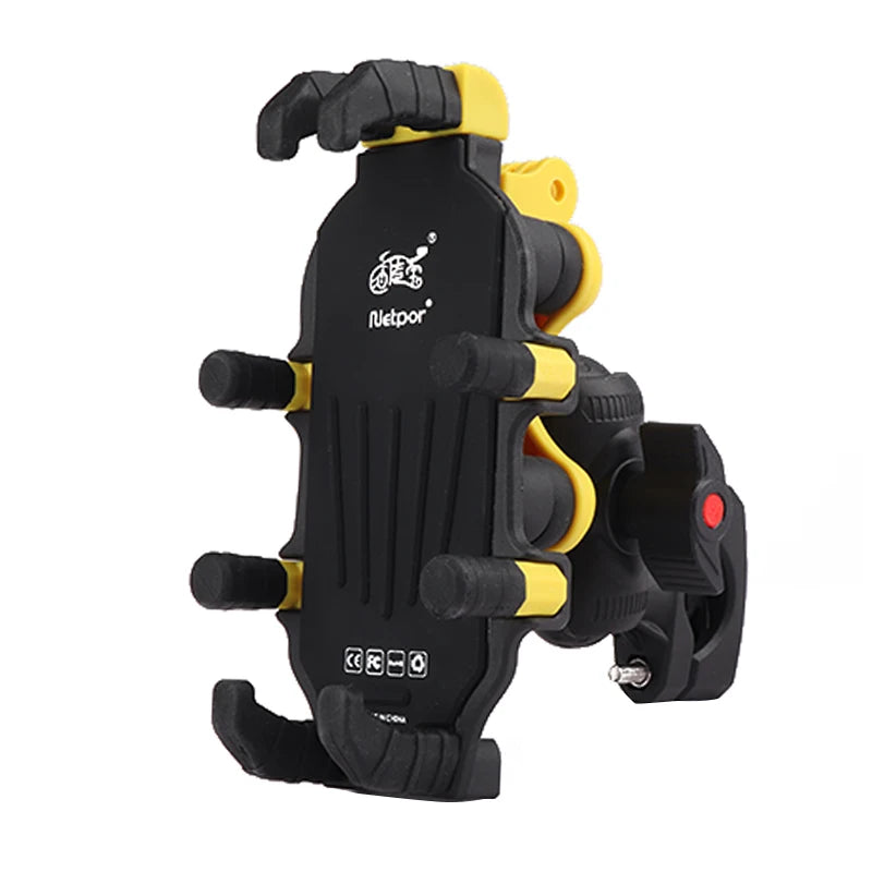 Cycling Shock-Absorbing Anti-Shake Octopus-Style Nylon Handlebar Fix Phone Mount