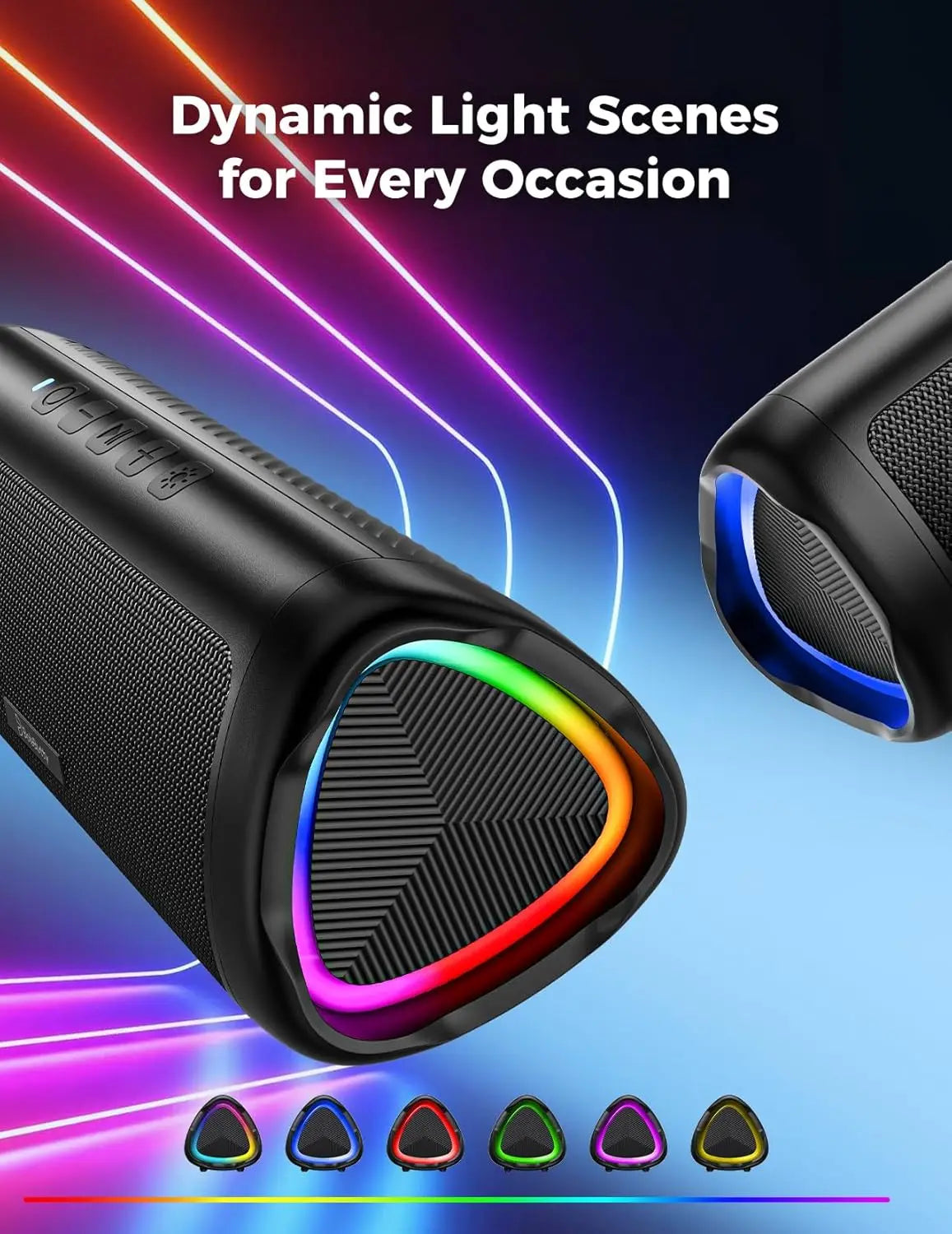 Bluetooths Speaker IPX6 Waterproof Speaker with HD Sound Portable Wireless Speakers