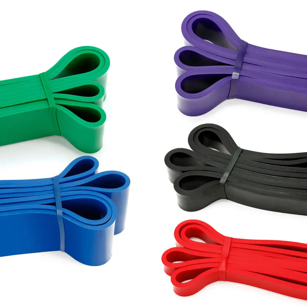Heavy Duty Adults Eco-Friendly Set of 4 Exercise Pull Up Assist Latex Resistance Bands