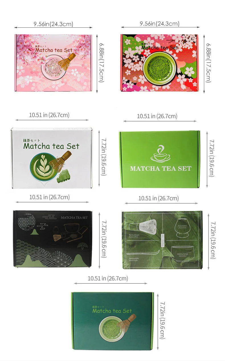 Customization Magnetic Closure Gift Box Professional Matcha Kit Luxury Japanese Chawan