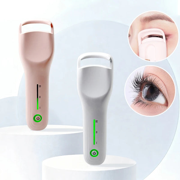 New Heated Lash Brush 360° Wand-Style Fast Heating Rechargeable Heated Eyelash Curler