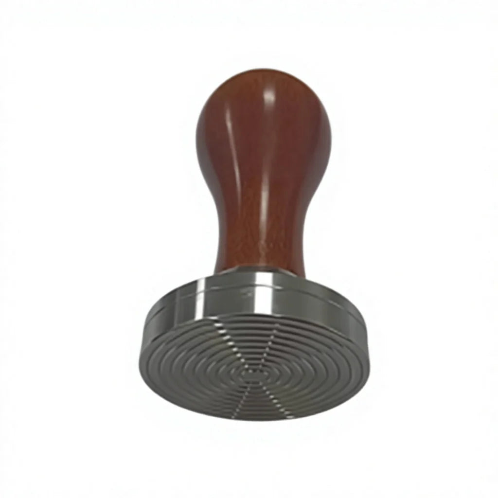 Handheld Espresso Coffee Distributor with Wood Handle Stainless Steel Tamper Barista Tool