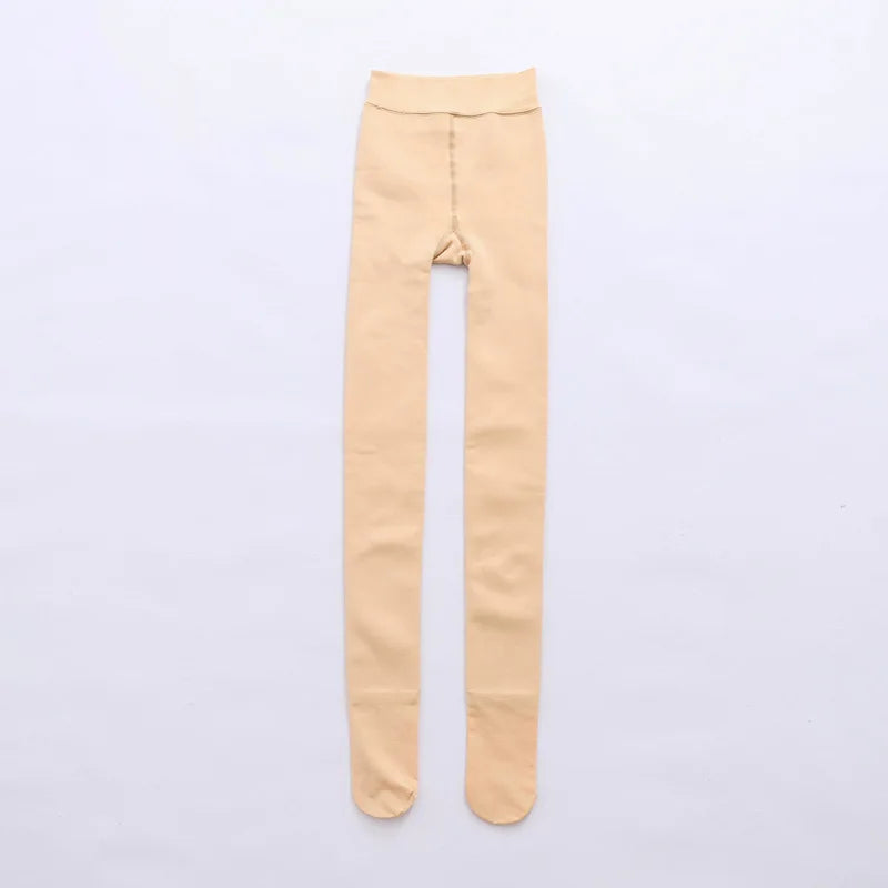 1 Pcs Winter Thicken Thermal Pantyhose Women Fleece Lined Tights Ladies Thermal Stockings