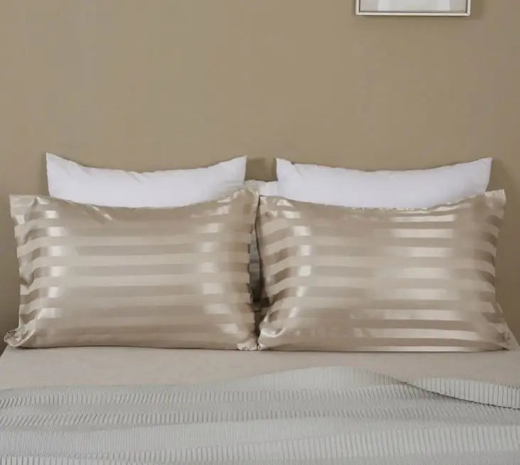 Custom Personality Solid Color Pillowcases Silk Bonnets Pillowcase Satin Silk Pillowcase