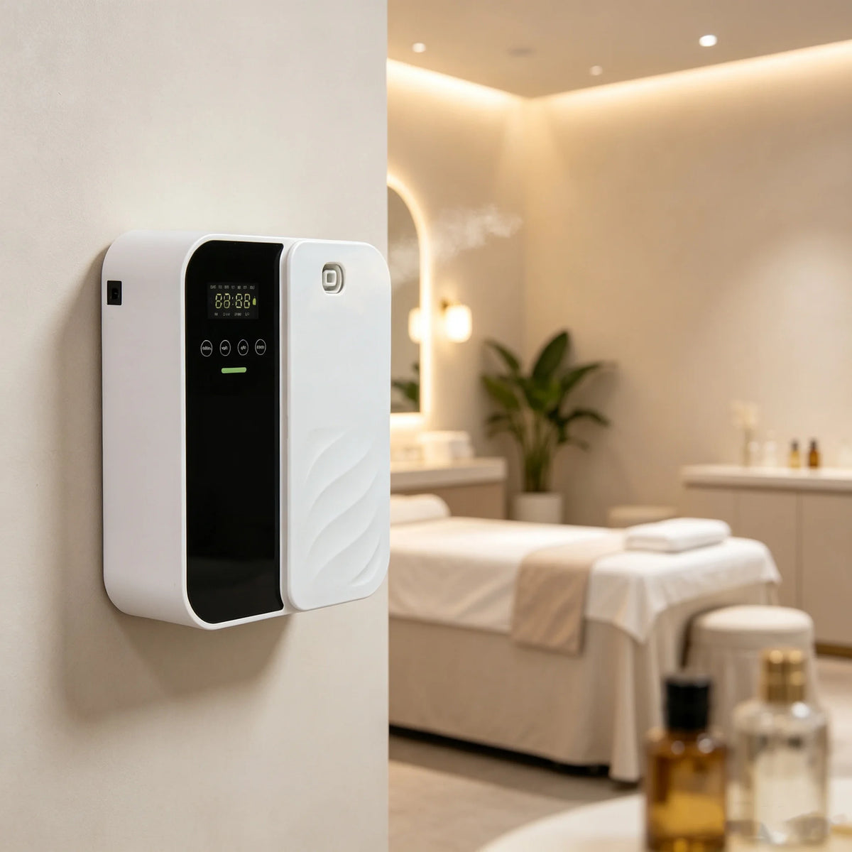 500ml Waterless Wall-Mounted & Tabletop Essential Oil Diffuser App Control for Commercial