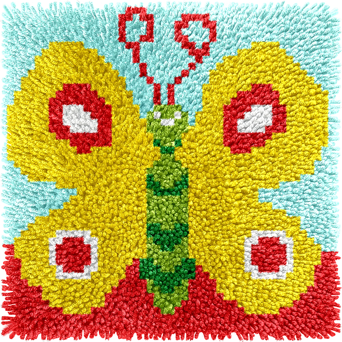 30cm DIY Latch Hook Kits for Adults Beginner Kids Cute Animal Flower Making Kit DIY