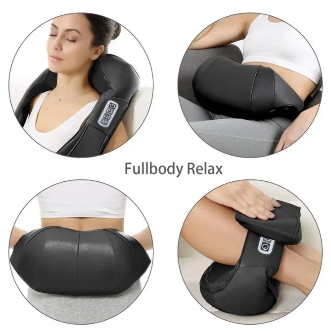 Shiatsu Deep Tissue 4D Neck Massager With Carry Bag Infrared Kneading Neck Massager