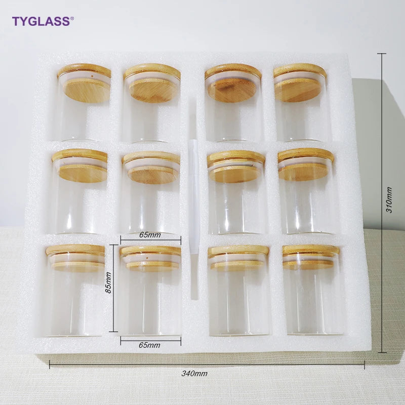 Glass Storage Jar Glass Spice Jar Borosilicate Glass Containers for Food Storage Jar