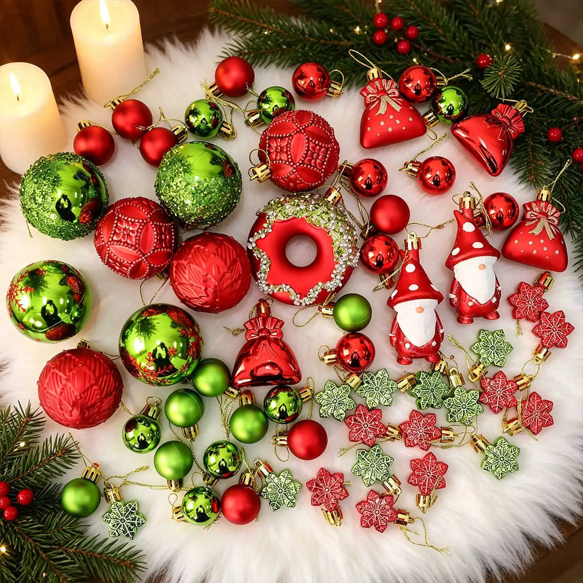 60pcs Christmas Ball Christmas Tree Decoration Ornaments for Home Decor Halloween New