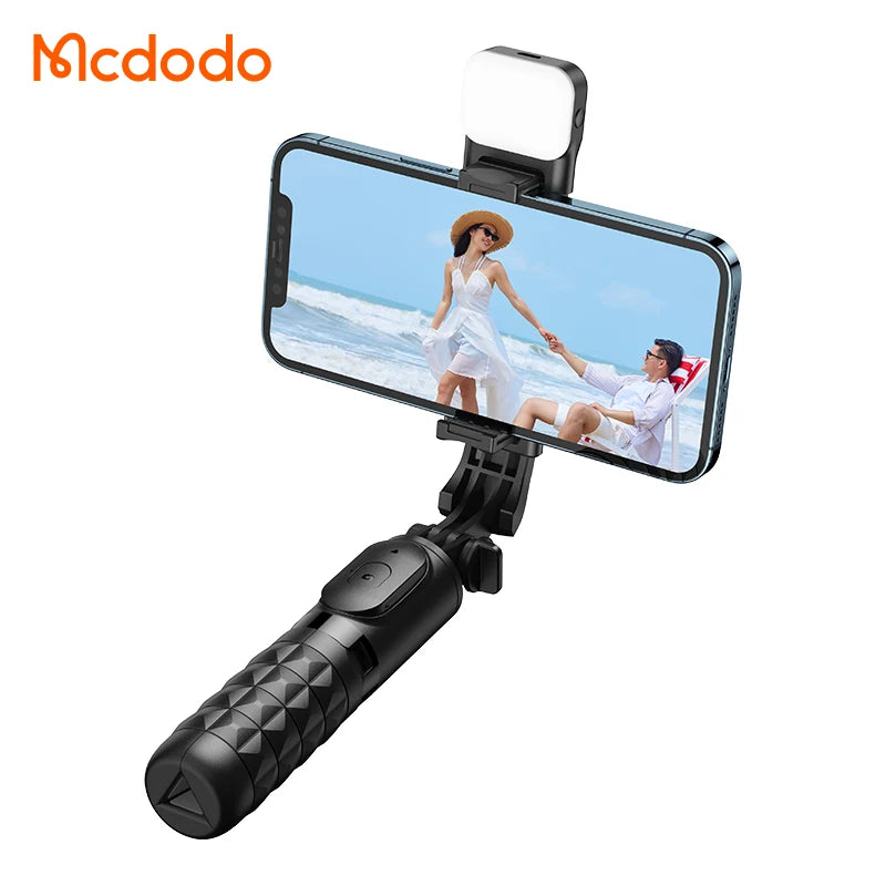 Selfie Stick Tripod Singe Fill Light Lamp All 3 in 1 Aluminum Wireless Remote Selfie