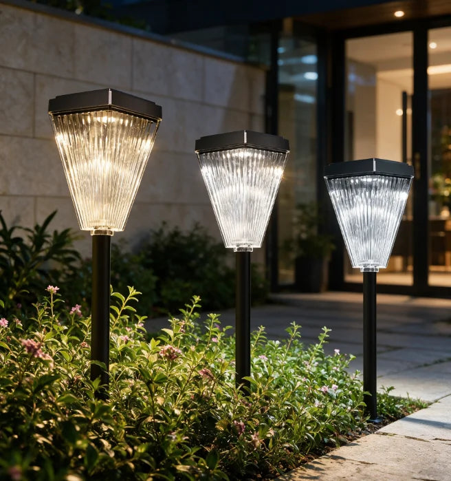 Solar Outdoor Lights Villa Garden Lawn Lamp Waterproof Bright GroundPlug Decorative Light