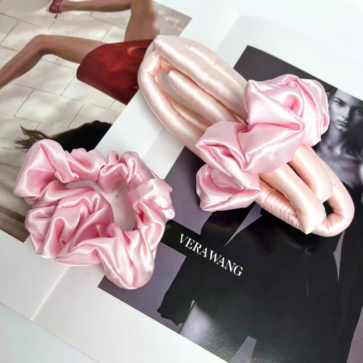 No Heat Silk Roller Curling Rod Headband for Women Travel