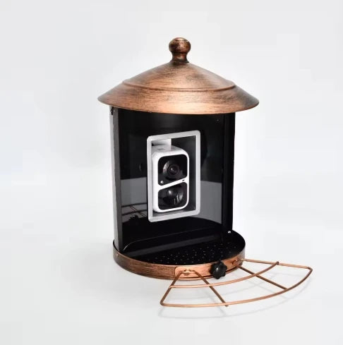 Rainproof HD Camera Smart Bird Feeder with AI Identification Pet Bowls & Feeders