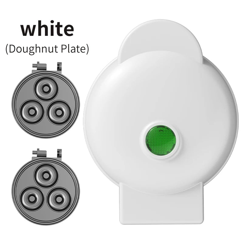Electric Mini Waffle Maker Sandwich Maker Ceramic Coating Non-Stick Plates PBT+Aluminum