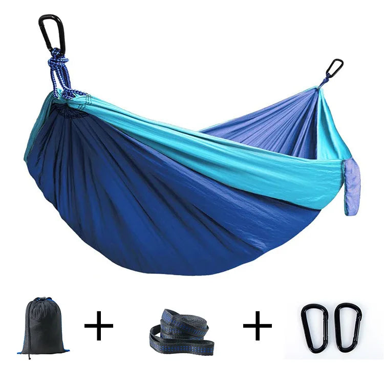 Nylon Camping Hiking Backpacking Travel Single & Double Parachute Camping Hammock 200kg