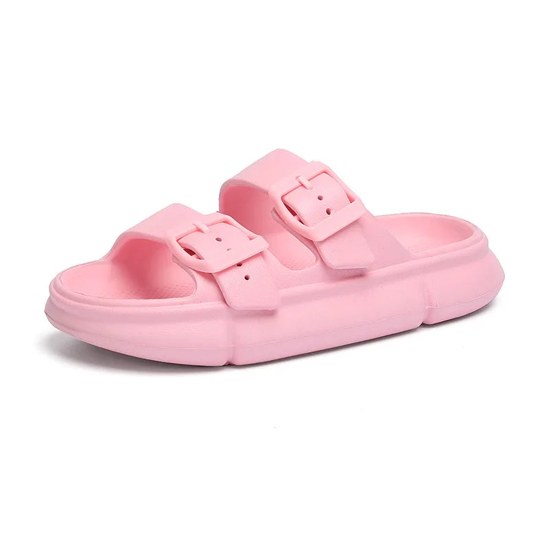 New Thick Bottom Cloud Slippers Unisex Soft Sole Slip On Slides Summer Outdoor Indoor