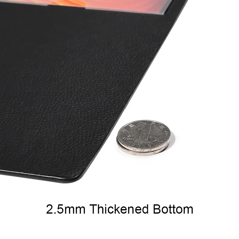 Custom Waterproof Large Size Office Vegan PU Leather Calendar Desk Mat