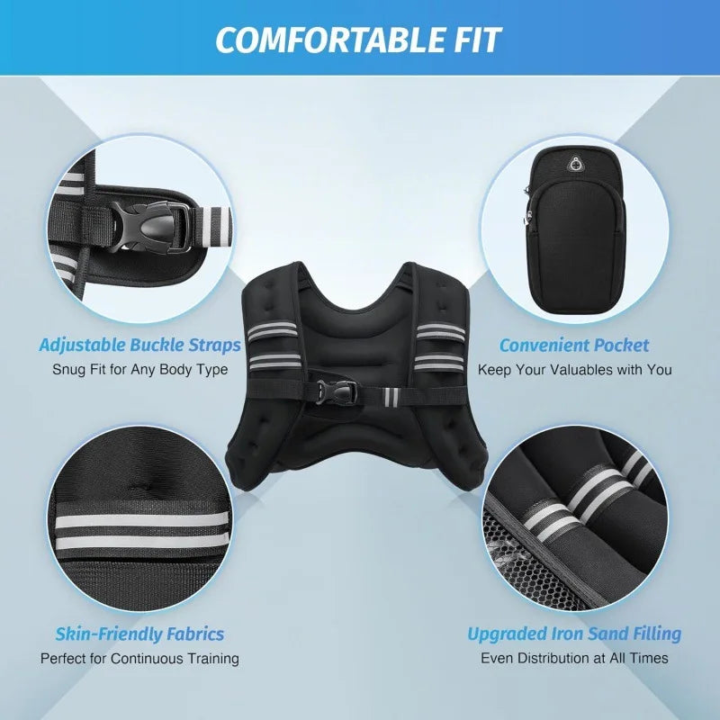 Lightweight Trail Running Portable for Outdoor Reflective Breathable Hydration Vest