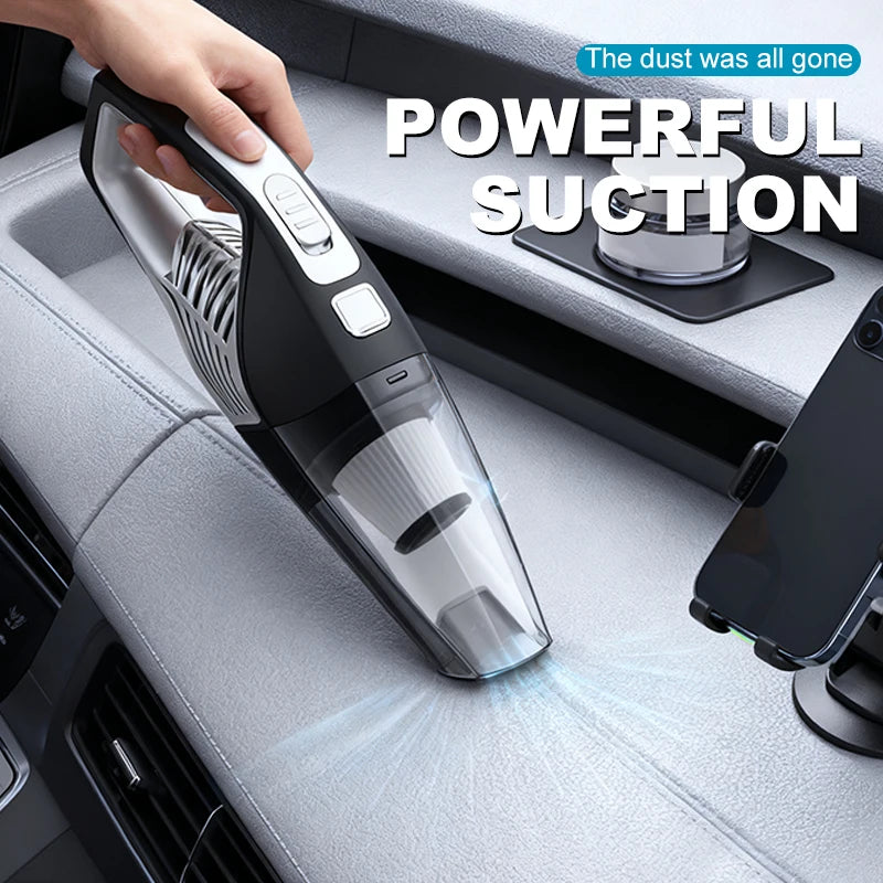 Strong Adjustable Suction Mini Auto Vacuum Handheld Portable Car Vacuum Cleaner Cordless