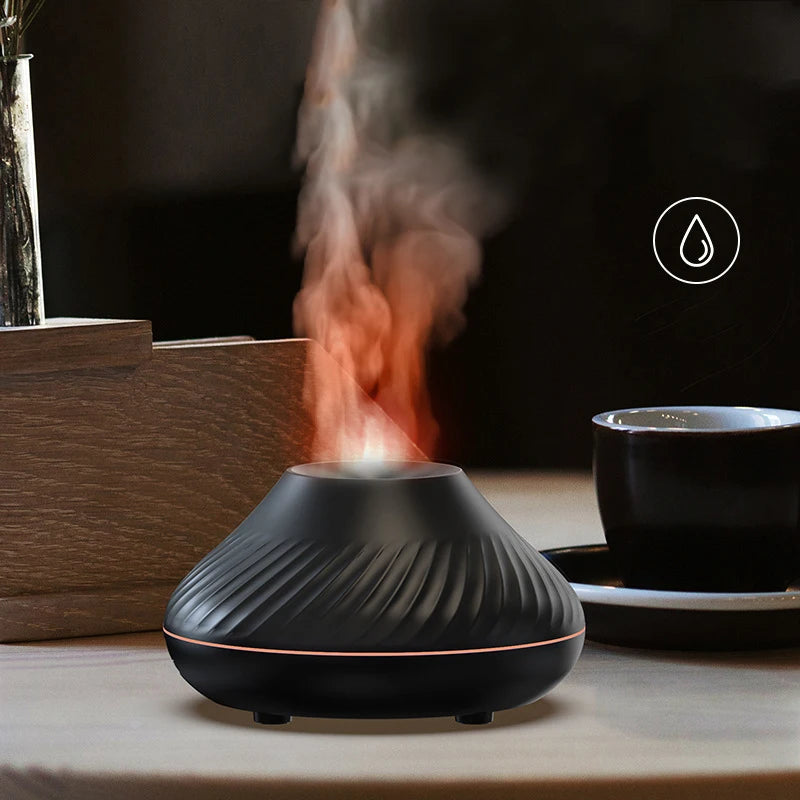 Outstanding New Flame Aroma Diffuser Essential Oil Lamp 130ml USB Portable Air Humidifier