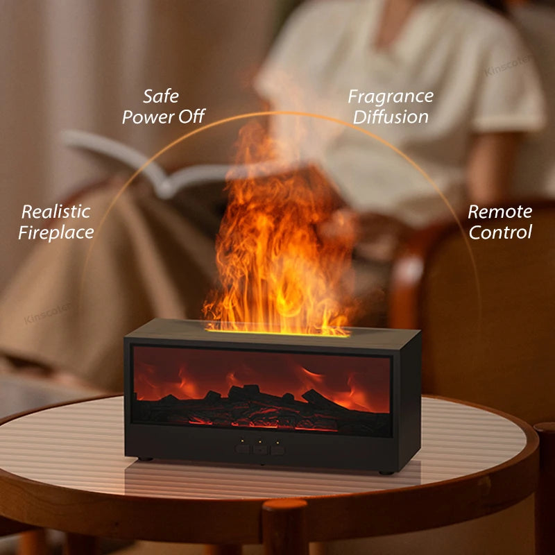 Portable Fireplace Diffuser Aroma Diffuser Essential Oil Diffuser USB Flame Air
