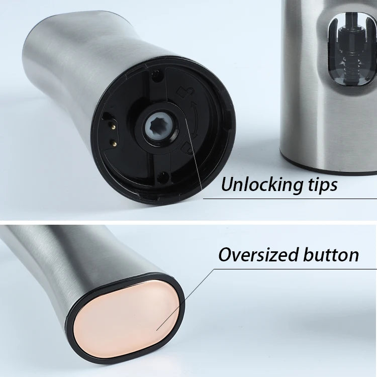 High Performance Professional Electronic Salt and Pepper Mill, Best Price Stainless Steel