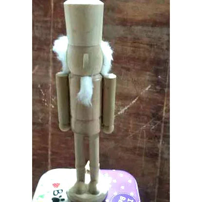 Custom Christmas Indoor Decoration Wooden Unfinished 15ft Nutcracker Soldier Blank DIY