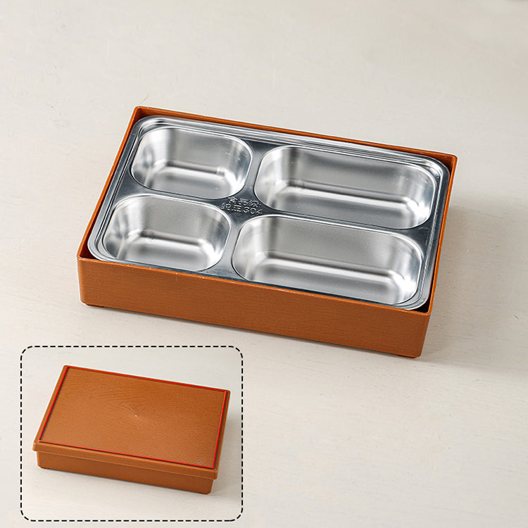 Japanese Style Creative Office Worker 5-Grid Plastic Convenient Lunch Box Sushi Box Bento