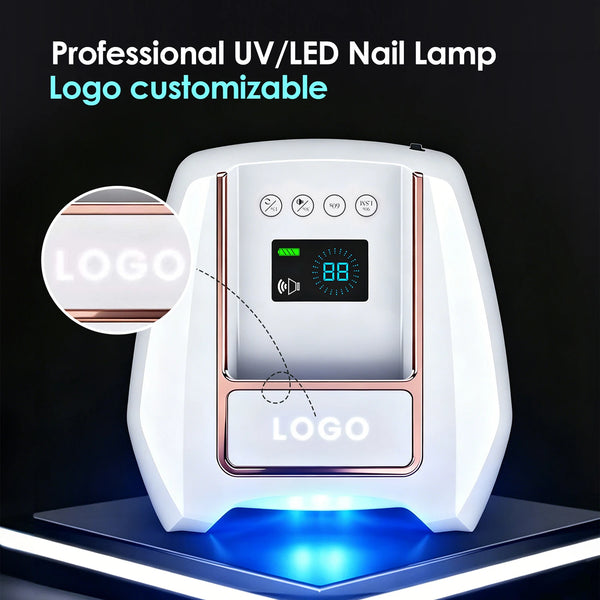 UV Light for Nails 126W Rechargeable Nail Lamp LED Nail Lamp with 4 Timer Modes