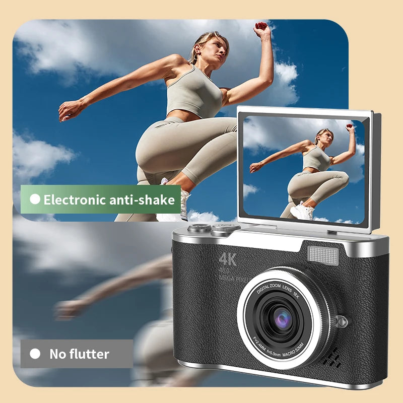 LK007 Kids Camera Toys for Girls Toddler Children'S Digital Camera Cute Cartoon 4K HD