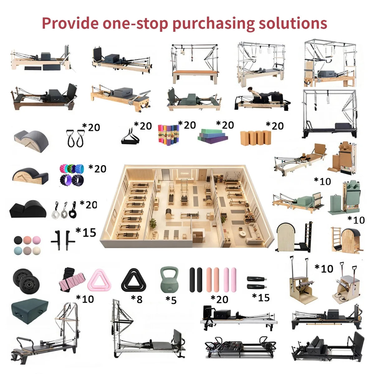 Silicone Pilates and Yoga Weights: Dumbbells, Weighted Bars and Weight Rings