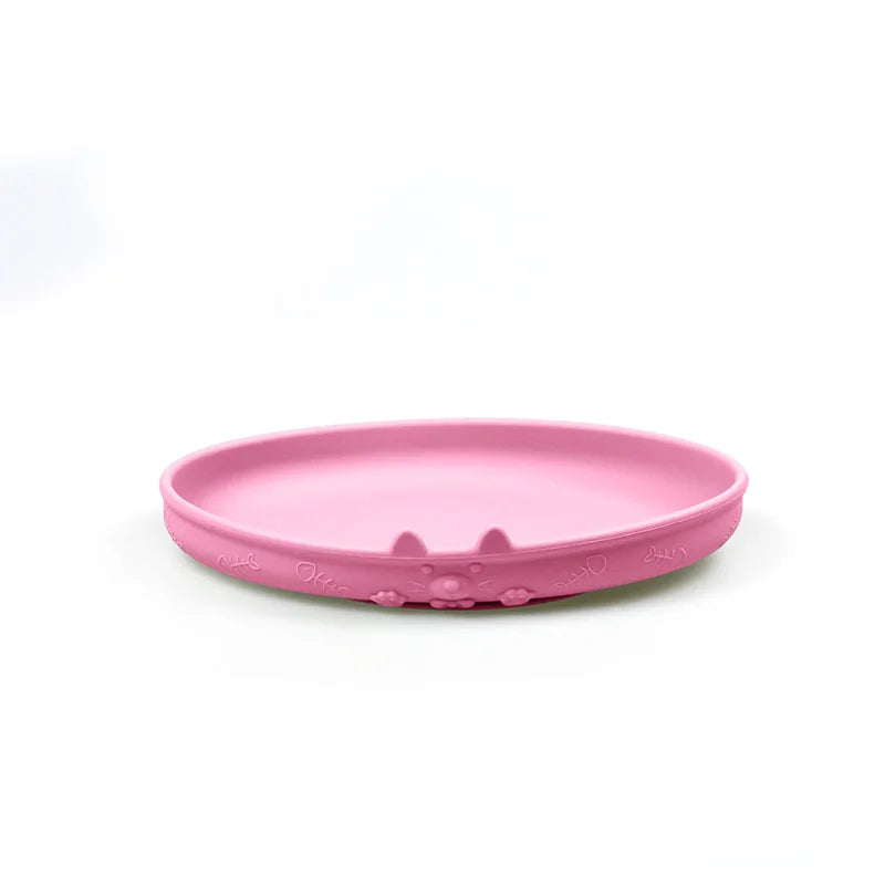 Food Grade Silicone Baby Feeding Set With Cup Bowl Plate Bib Spoon and Fork Easy Clean