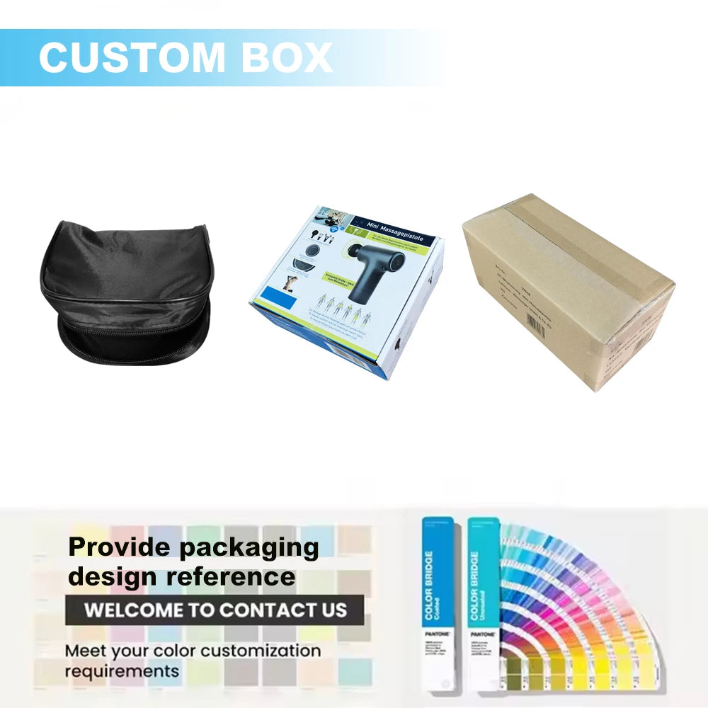 Hot Mini Heat Deep Tissue Quiet Percussion Vibration Portable Massage Gun With Gift Box