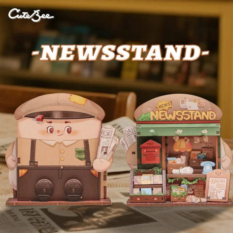 CuteBee DIY Miniature House Kit Mini Store Series Miniatures Puzzles Dolls House