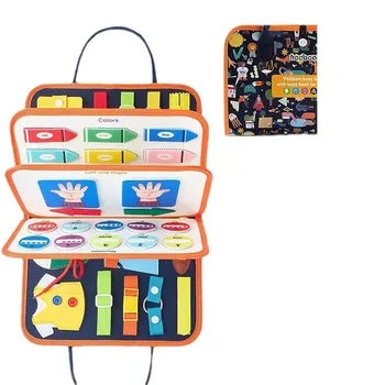 Educational Montessori Shapes Learning Activity Felt Multilayer DIY Paintboard Busy Board