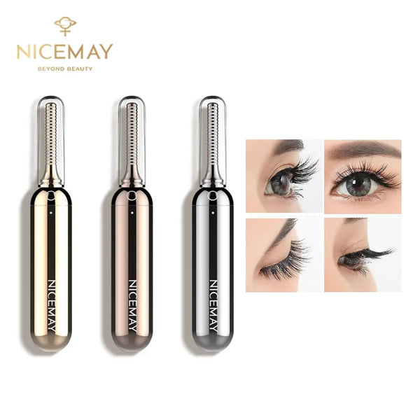 Heated Eyelash Curler With 2 AAA Batteries Premium Lash Curler Nude Color