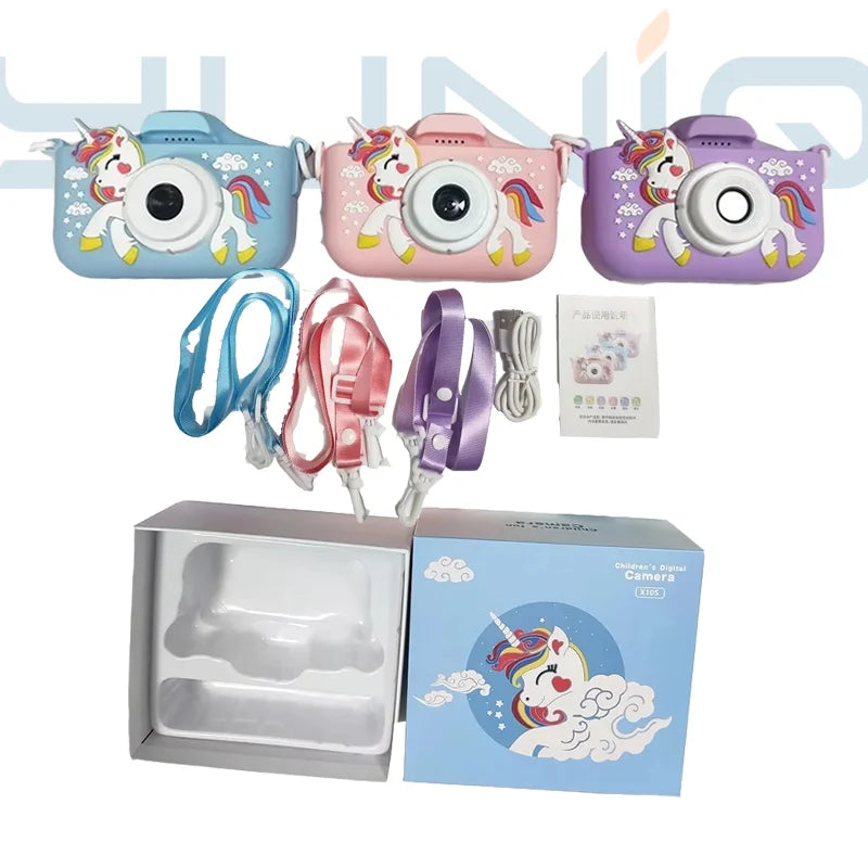 Yuniq Travel Camera for Kids Dual-Lens Selfie 1080P 2.0" IPS 48MP CMOS Sensor MicroSD