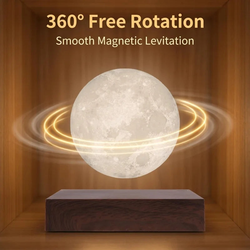 Anti Gravity Levitating Moon Lamp 3D Printing Auto-Rotating Floating LED Moon Light