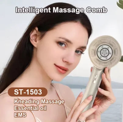 Electric Hair Oil Applicator Comb with Red Light, Portable Handheld Design