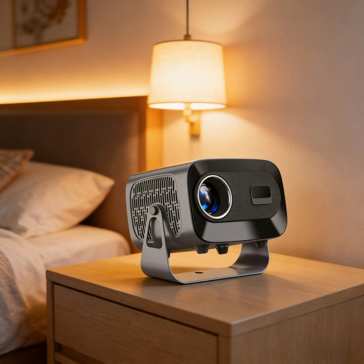 YDH-A10 Mini Projector 200 Lumens 720P LED Portable Android Screen Projector WiFi BT5.0