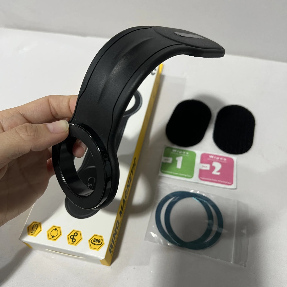Magnetic Car Phone Holder Stable Strong Magnet Adjustable Phone Holder Bendable Mobile